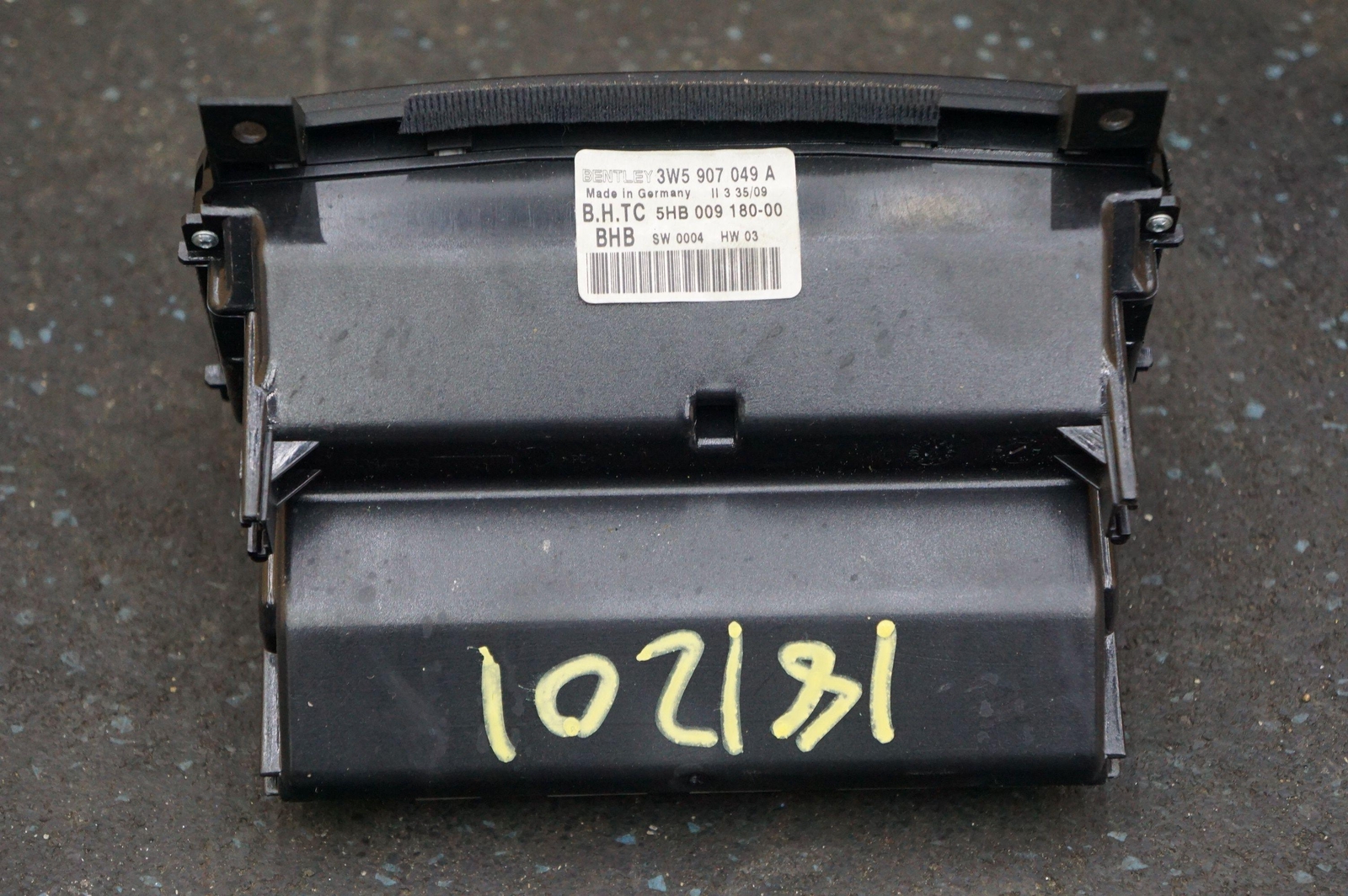 Rear Climate Control Heat AC Switch 3W5907049A Bentley Continental Flying Spur