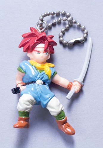 Bandai Chrono Trigger Crono Nintendo SNES SquareSoft Swing Keychain Mini Figure - 第 1/3 張圖片