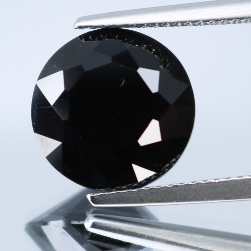 7.93Cts Amazing Natural Black Spinel Collection Gemstone 12mm Round Diamond Cut - 第 3/6 張圖片