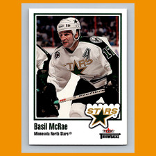 Basil McRae #46 2002 Fleer Throwbacks Minnesota North Stars Hockey Card NHL NM