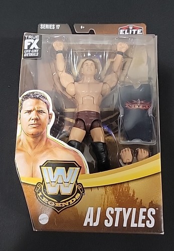 WWE Wrestling Legends Elite Series 17 AJ Styles Figure New in Box - Picture 6 of 6