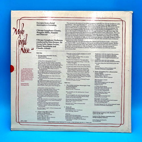 DOUBLE AUTOGRAPH Sir Georg Solti LP with Chicago Symphony "Make A Joyful Noise" - Picture 3 of 12