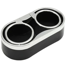 Dual Hole Car Dashboard Mount Cup Holder For 5cm Beverage Drink Coffe Bottle Can