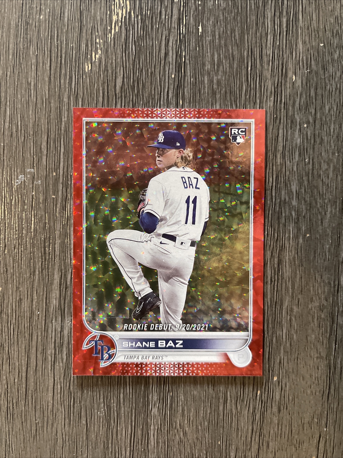 2022 Topps Update-Shane Baz US240-Red Foilboard #186/199