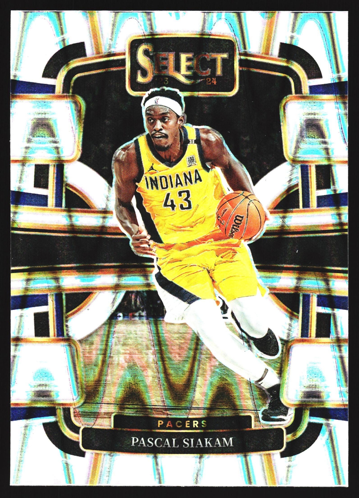 Pascal Siakam Tectonic Silver Prizm 2023 Panini Select Basketball Indiana Pacers