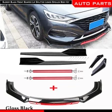 Front Bumper Lip Spoiler Splitter Rear Lip For Hyundai Elantra Side Skirt