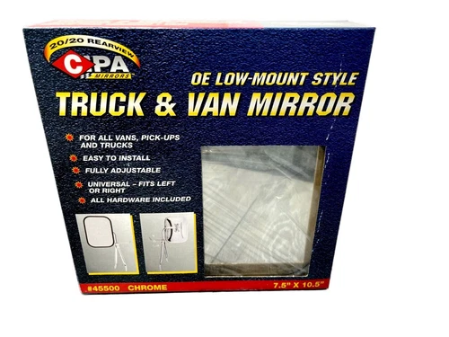 CIPA Mirrors 45500 OE Style Lowmount Mirror, Universal Fit for Left or Right