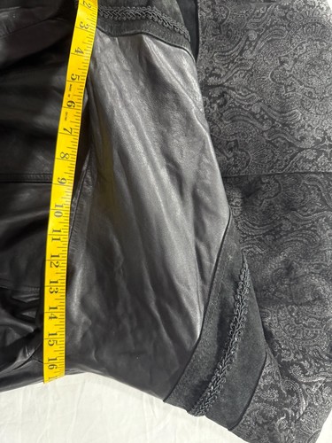Winlit Special Ed. Women Leather Trench Coat Oversized Size M Black Vintage 80's - Picture 5 of 11
