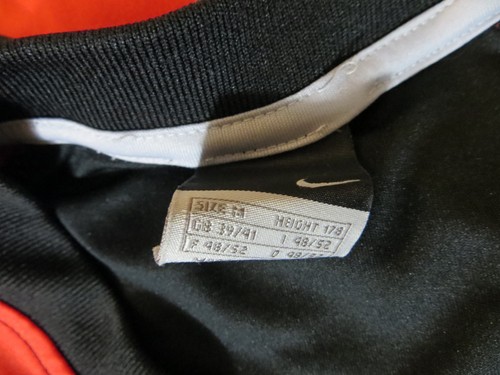 Maglia Calcio Uomo Nike Maglia Calcio Nero Retro Maglia Maglia 39/41 Medium M - Foto 5 di 5