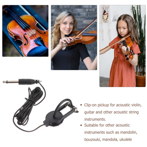 Parti per violino violino piezo pickup violino microfono pickup violino elettrico - Foto 11 di 12