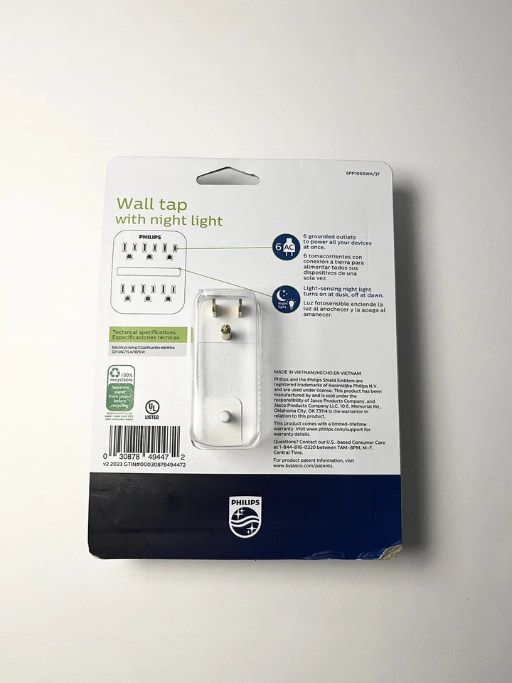 Grifo de pared Philips con luz nocturna Foto 2 de 2