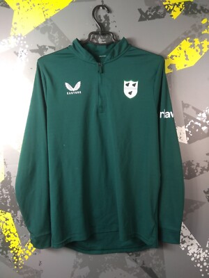 Worcestershire County Training Long Sleeve Cricket Jacket Castore Men SZ S ig93