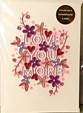 Hallmark Signature Valentine's Day Frameable Handmade Quilling LOVE YOU MORE