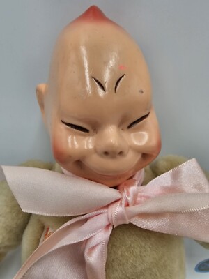 Horsman Lucky BILLIKEN Jointed Plush Furry Body & Vinyl Head Doll
