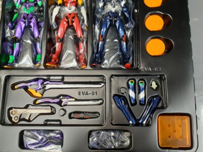 Revoltech No.EX Evangelion Collector's BOX Figure set 4 Metallic