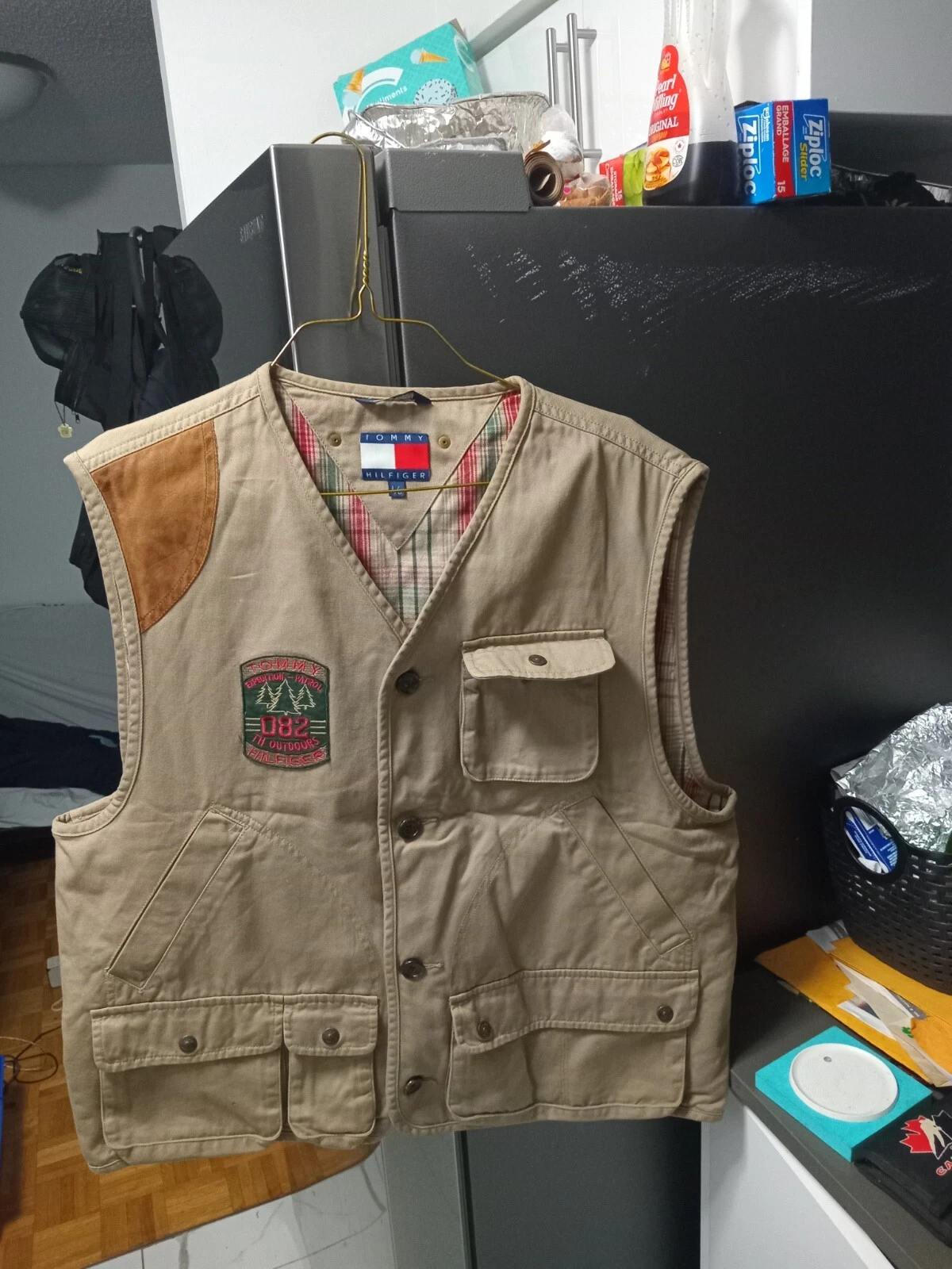 Mens Tommy Hilfiger Ranger Vest L Khaki