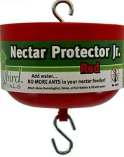 NECTAR PROTECTOR Jr RED SE625 ANT MOAT for Hummingbirds Orioles & Fruit Feeder
