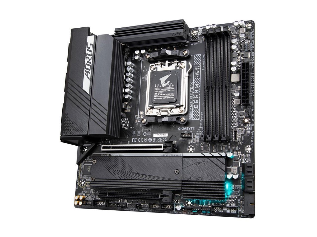 GIGABYTE B650M AORUS ELITE AX AM5 LGA 1718 AMD M-ATX Motherboard