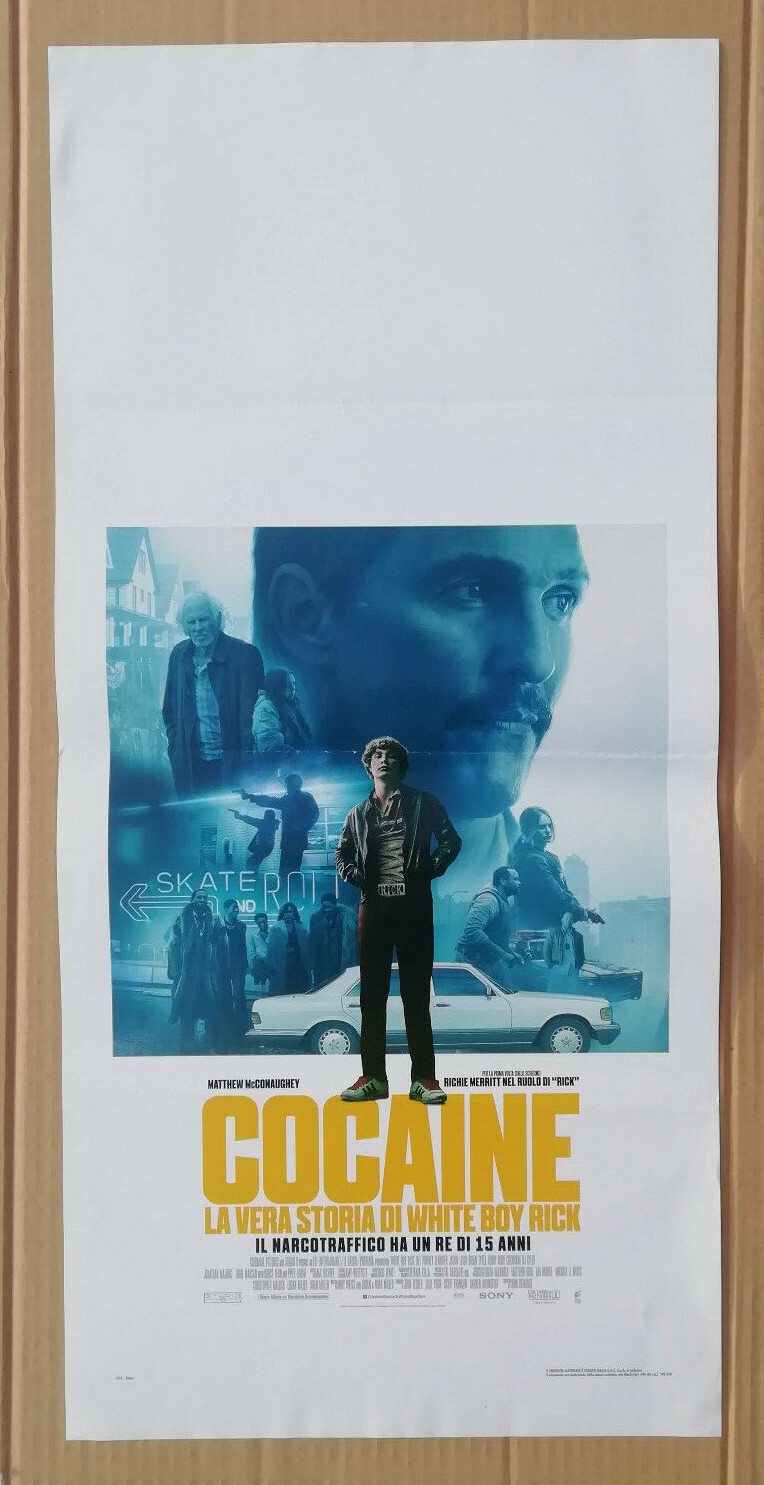 Locandina originale film Cocaine - La vera storia di White Boy Rick (2019) - Regia di Yann Demange
