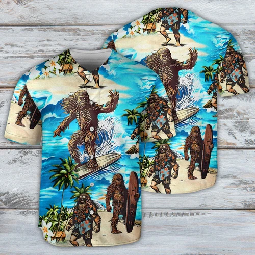 Starwars Chewbacca Surfing - Baseball Jersey