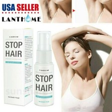 Natural Permanent Hair Removal Spray Painless Stop Hair Growth Inhibitor Remover