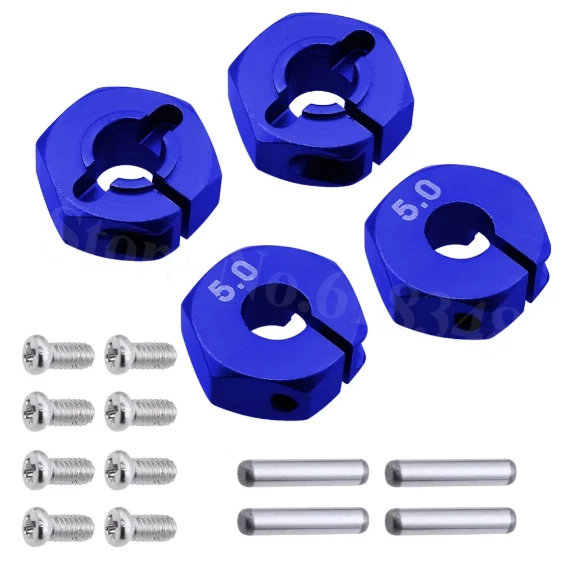 4 RC Radmitnehmer 12mm Radnabe Sechskant Spurverbreiterung 5 6 7mm Für 1/10 Auto - Bild 3 von 4