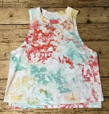 SO Women’s Size L Peach Multi Dye Tank Top NWT