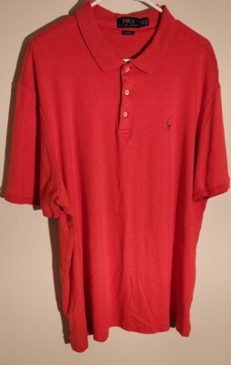 Polo Ralph Lauren Classic Fit Polo Shirt Adult XXL TTG Red