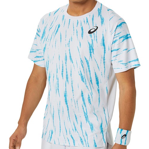Asics Game SS Top Men's Tennis T-shirts Sports Tee White AsiaFit NWT 2041A302100
