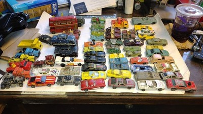 Large Lot Of Small Toy Vehicles
