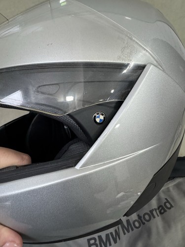 BMW Motorrad Motorcycle Helmet Silver/Grey Size 52 53 Stunning - 第 3/12 張圖片