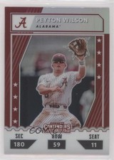 2021 Panini Elite Extra Edition College Tickets Optic Holo Peyton Wilson 0y59