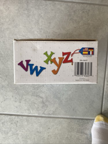 Sizzix FUN SERIF alfabeto minuscolo fustellato set 26 fustelle lettere blu A-Z - Foto 14 di 14