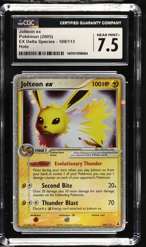 Jolteon ex graded CGC 7.5 for sale on eBay