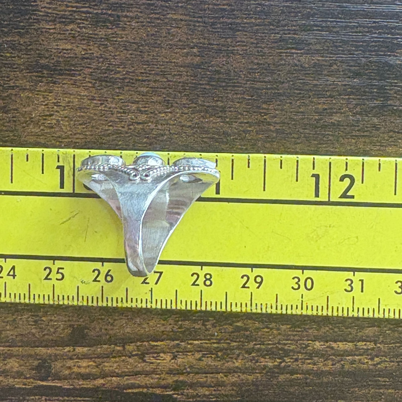 Larimar & Topaz Scroll Design Statement Ring VTG … - image 8