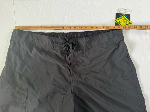 NWT Kanu Surf Womens Plus Size 2X Marina Solid Black Stretch Boardshort #4512 - Picture 11 of 13
