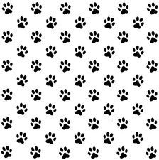 Really Great Stencils, Dog Paw Prints Stencil, 6x6", Toe Beans, Footprints Paws