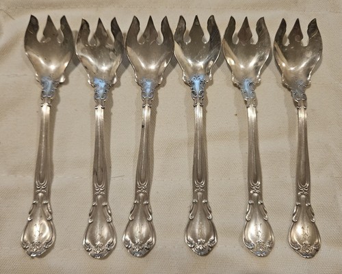 6 Gorham Company Sterling Silber "Chantilly" Eisgabel 129 Gramm - Bild 1 von 5