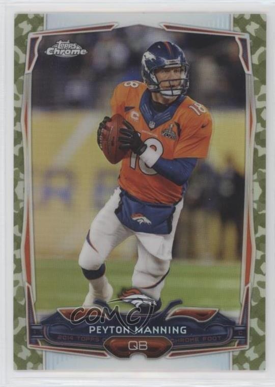 2014 Topps Chrome STS Camo Refractor 120/499 Peyton Manning #42 HOF 09gn