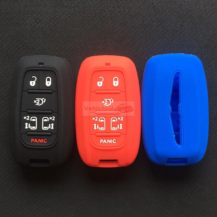 Funda Silicona Llavero Control Remoto Inteligente 6 Botones Ajuste Chrysler Pacifica Voyager Foto 3 de 4