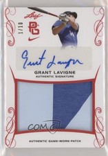 2017 Leaf Perfect Game National Showcase Red 1/10 Grant Lavigne Patch Auto 1b3