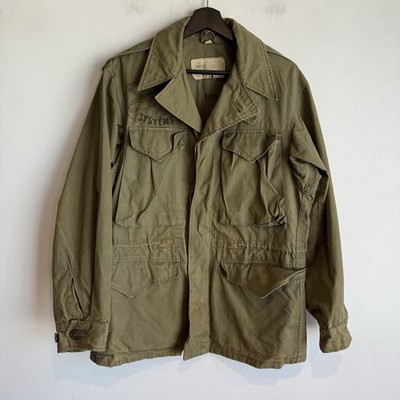 Original WWII Named M43 Field Jacket Painted Machine Gunner Pop