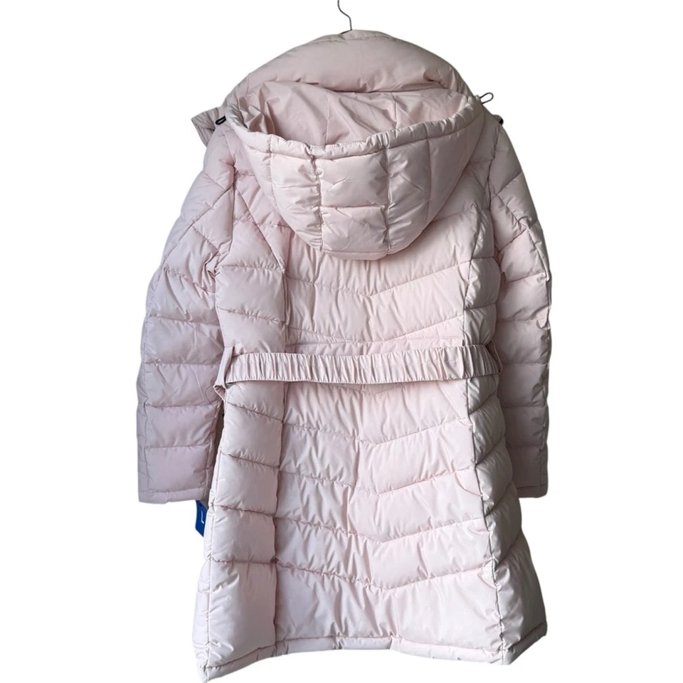 Tommy Hilfiger Women's Heavy Weight Belted Puffer With Silver Hardware Large NWT - Image 3 of 4
