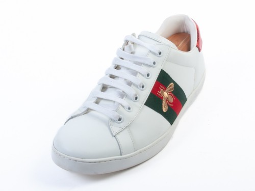Gucci White Bee Sneakers 34032