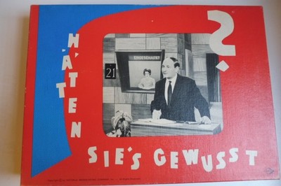 Hätten Sie´s gewusst?- Kult Vintage a.d 60er Jahren - Heinz Maegerlein Quizspiel