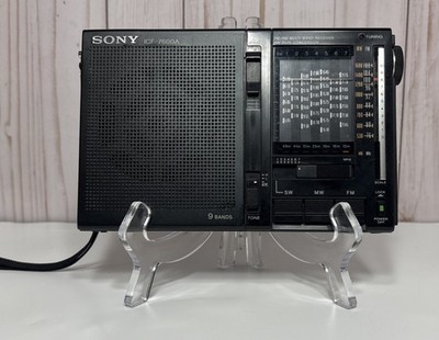 Sony ICF 7600A FM/MW/SW 9 Band Receiver Vintage Radio - Tested & Working