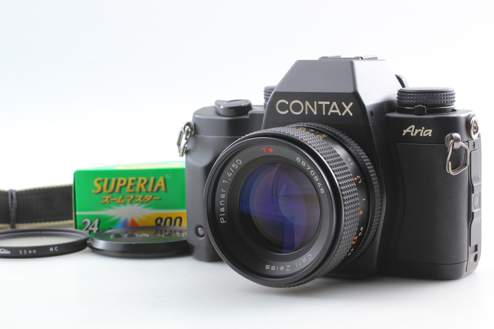 [MINT] Contax Aria SLR 35mm Film Camera Body MMJ 50mm f/1.4 Lens From JAPAN
