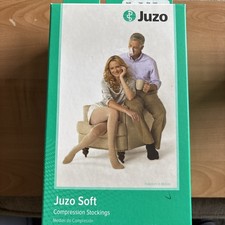 JUZO Soft 30-40 mmHg Thigh High OT Beige Size 1, Silicone Border New In Box