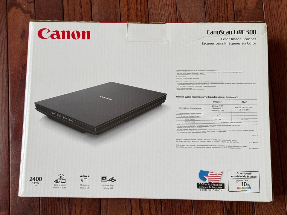 Canon CanoScan LiDE 300 2400x2400dpi Flatbed Scanner - Black - Image 2 of 2