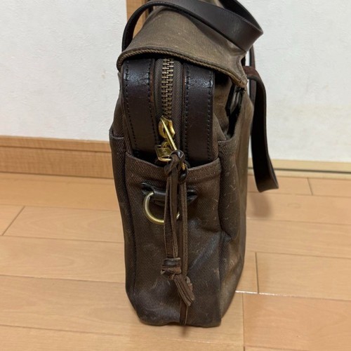 Filson Briefcase Bag Rugged Twill Bridle leather Canvas Brown Including tariff - Picture 15 of 20